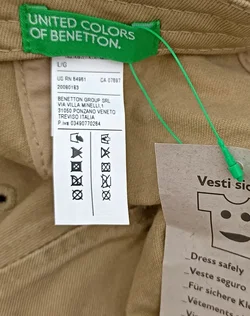 United Colors of Benetton Kinderschildkappe beige Gr. L - Bild 3