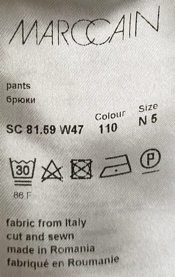 Marc Cain Damen Hose weiß Gr. XL – Bild 4