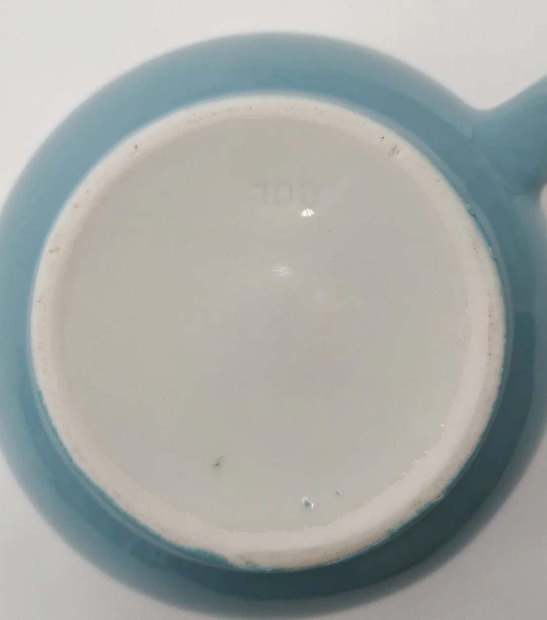 Krug kugelförmig, Wilhelmsburger Porzellan, 1L, blau  – Bild 3