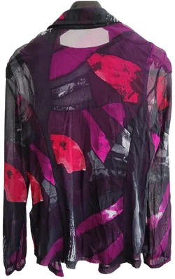 Bonita Damenbluse schwarz, lila, rot - M - Flohmarkt – Vorschau 2