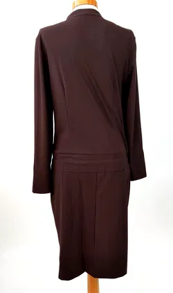Jones Damenkleid Langarm braun - Gr. 34 - Bild 3