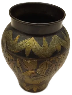 Vintage Ägyptische Vase mit Pharaonen-Relief