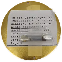 Goldene ÖAMTC 55 Jahre Jubiläums-straffreies Fahren-Autoplakette –  Ø 8 cm - Bild 2