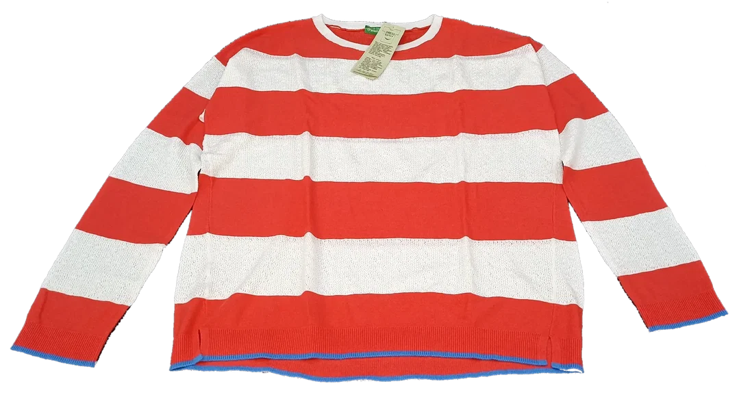 United Colors of Benetton Kindershirt rot/weiß Gr. 3XL - Bild 1
