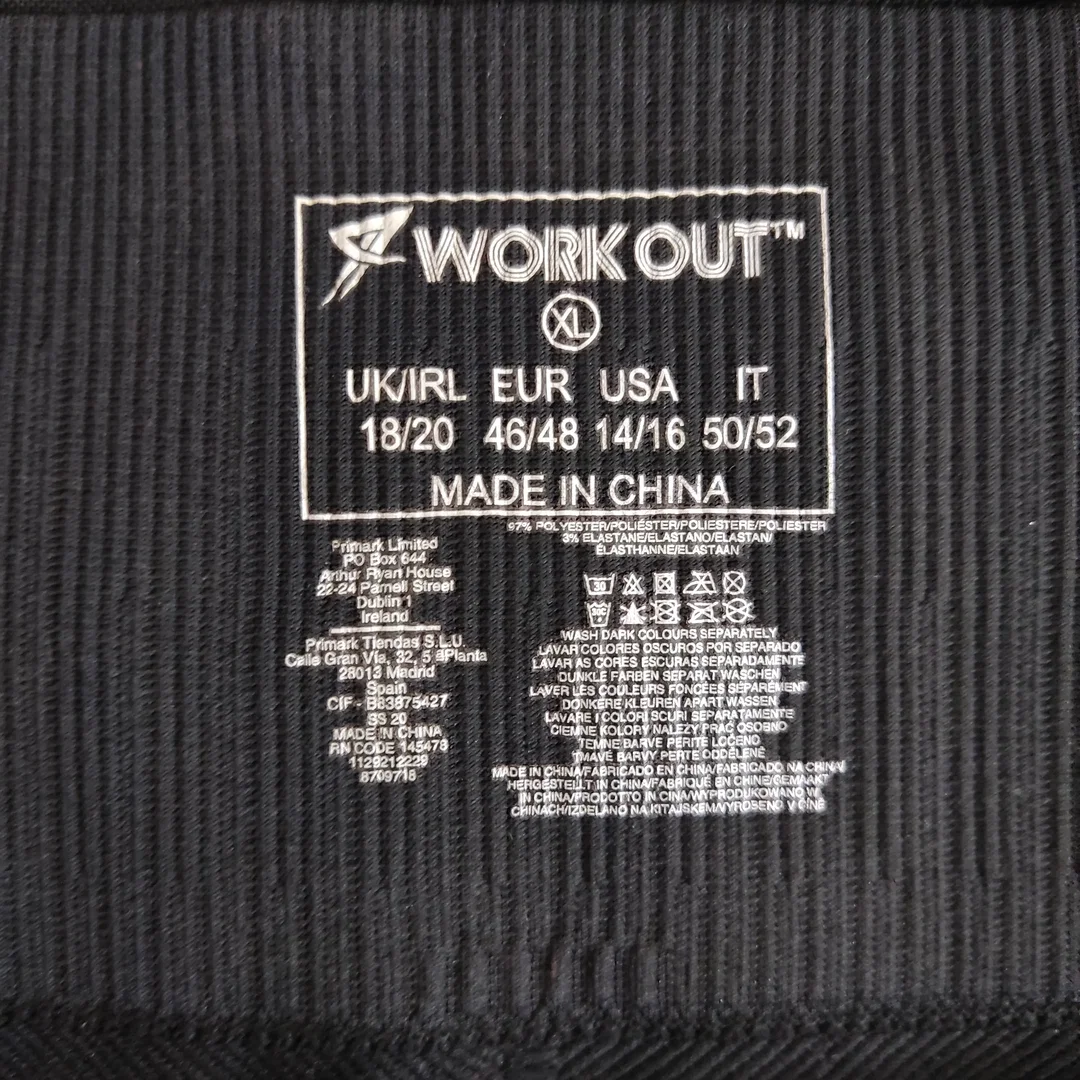 workout Damen Sportleggins schwarz - Gr. XL 46/48 – Bild 3