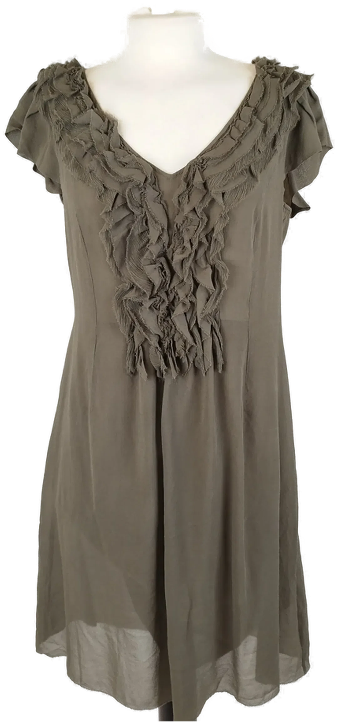 Marc Cain Midikleid - Größe 40 / 100% Seide – Bild 1