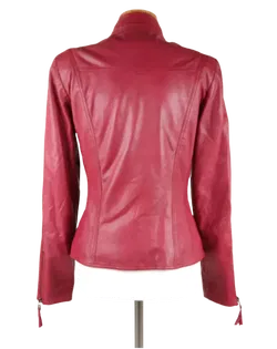 BTFCPH Damen Lederjacke, weinrot - Gr. S - Bild 2