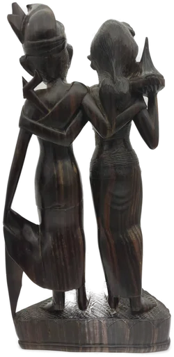 Hochzeitspaar-Figur Holz handgeschnitzt | Bali-Schatz – Vorschau 2