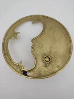 Wandhaken aus Messing, Halbmond, D / 14 cm - Bild 2