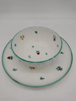 Gmundener Keramik / Streublumen - Großer Teller & Schüssel - Bild 8