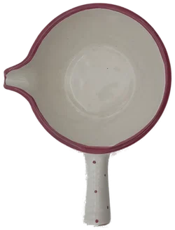 Gmundner Keramik rosa Tupfen Sauciere  - Bild 3