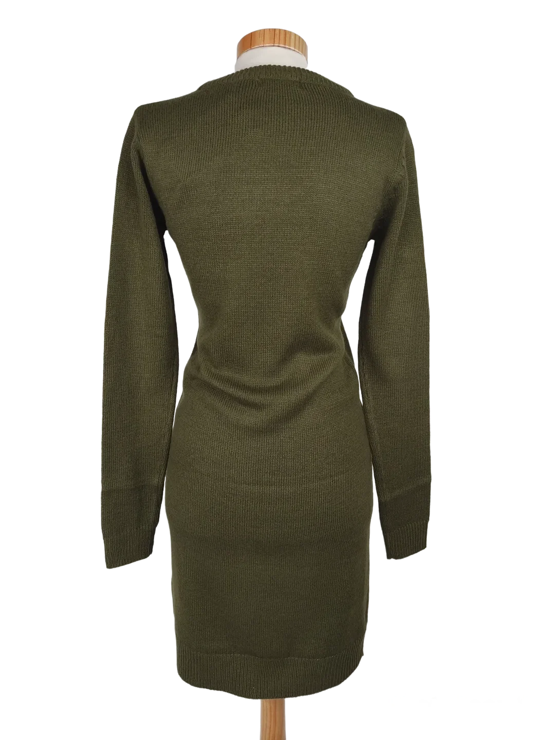 Brave Soul Damen Pulloverkleid, oliv - Gr. XS – Bild 3