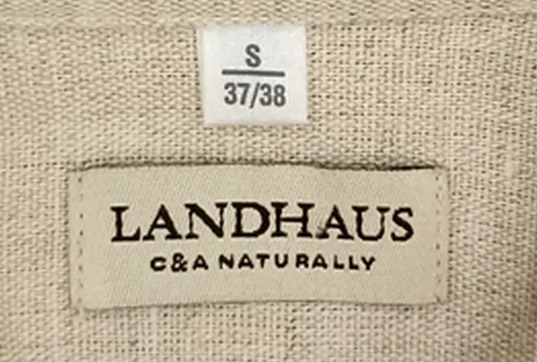 C&A Landhaus Naturally Herrenhemd beige/weiß Gr. S – Bild 3
