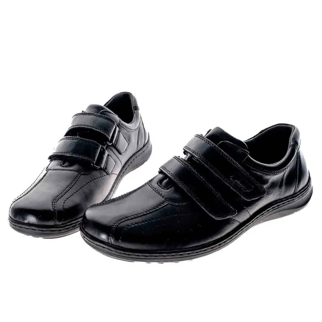 Waldläufer Herrenschuhe – schwarz, Gr. 8½ (42,5), Klettverschluss, neuwertig - Bild 3