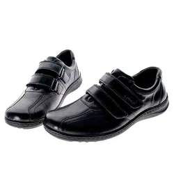 Waldläufer Herrenschuhe – schwarz, Gr. 8½ (42,5), Klettverschluss, neuwertig - Bild 1