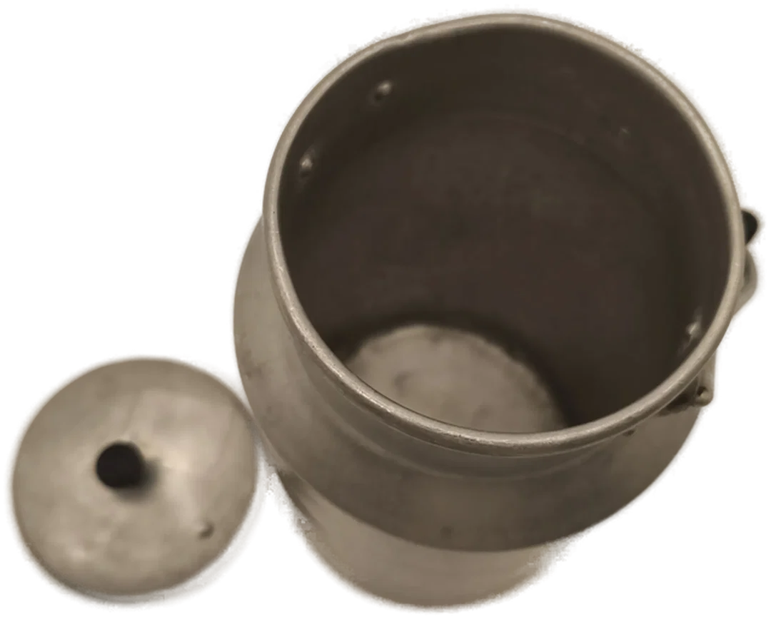 Alte Milchkanne 2L, Alu, Vintage Deko – Bild 3