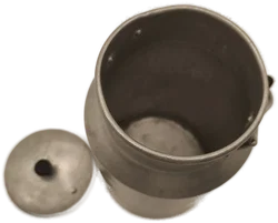 Alte Milchkanne 2L, Alu, Vintage Deko – Vorschau 3