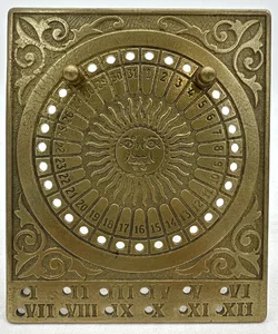 Vintage - Messing Tischkalender - Bild 1