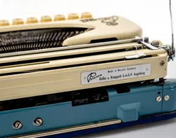 Princess 300 Tab Schreibmaschine Reiseschreibmaschine blau/elfenbein - Bild 7