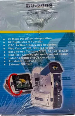 DV-2008 Digital Video Camcorder 20MP Interpoliert 2.0" LCD OVP Retro Digicam – Vorschau 2