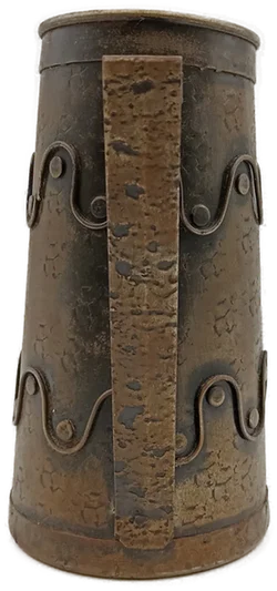 Vintage Metallkrug mit Wellenmuster – Vorschau 3