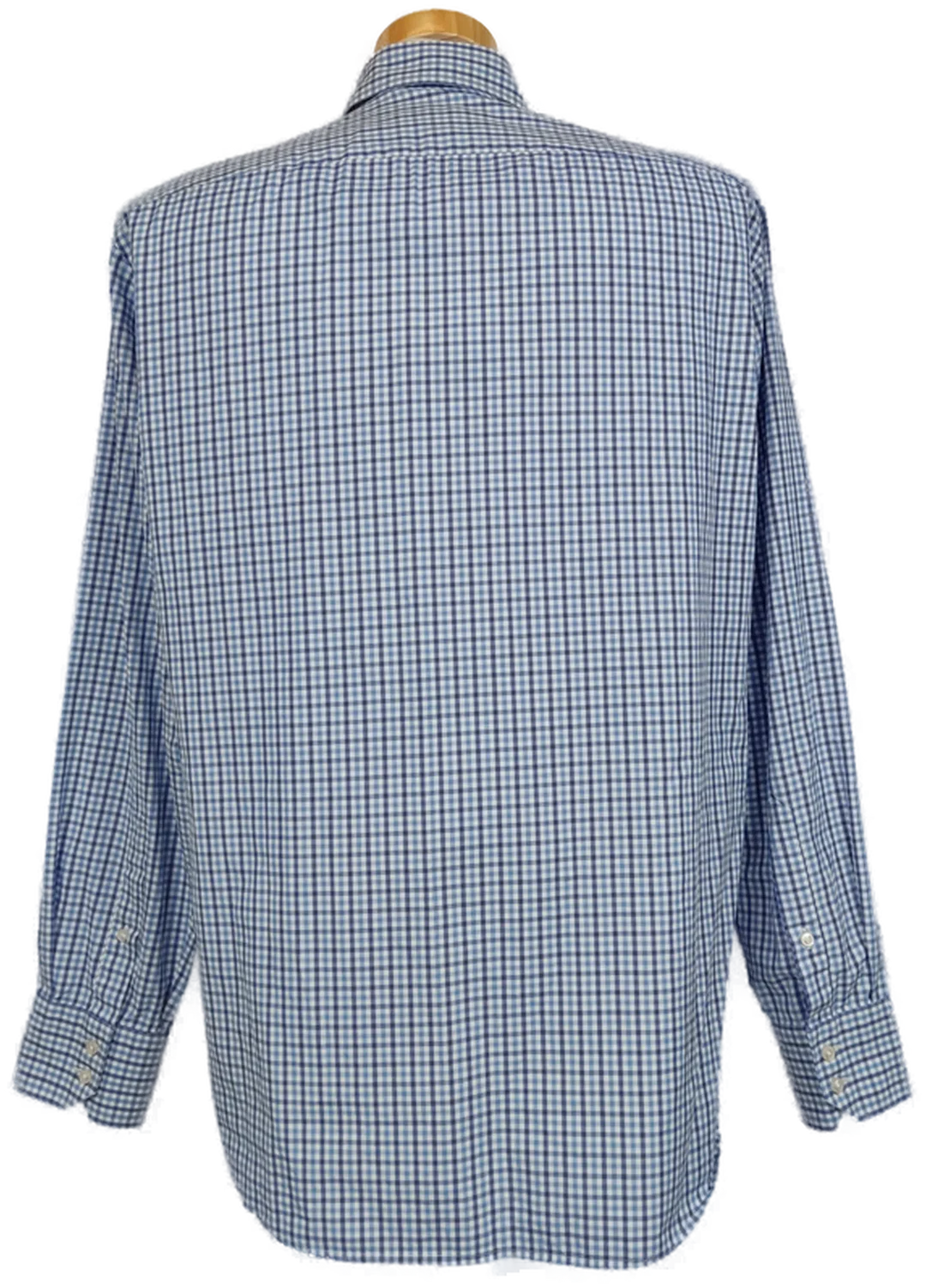 Hugo Boss Herren Hemd blau/weiß kariert Gr. 42 – Bild 2