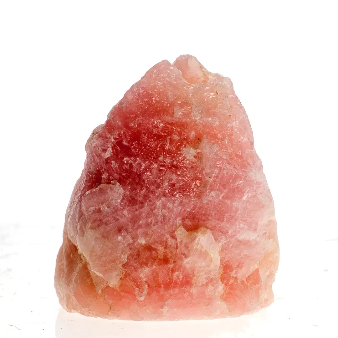 Natürlicher Rosenquarz Teelichthalter – Sanftes Licht & Harmonie - Bild 1