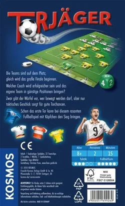 Torjäger – Fußball-Mitbringspiel für 2 Spieler (KOSMOS, 2010) – Taktikspiel - Bild 3
