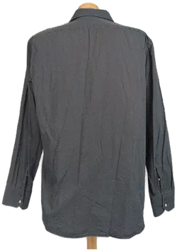 Hugo Boss Herren Hemd schwarz/weiß gepunktet Gr. 44 (17.5) - Bild 2