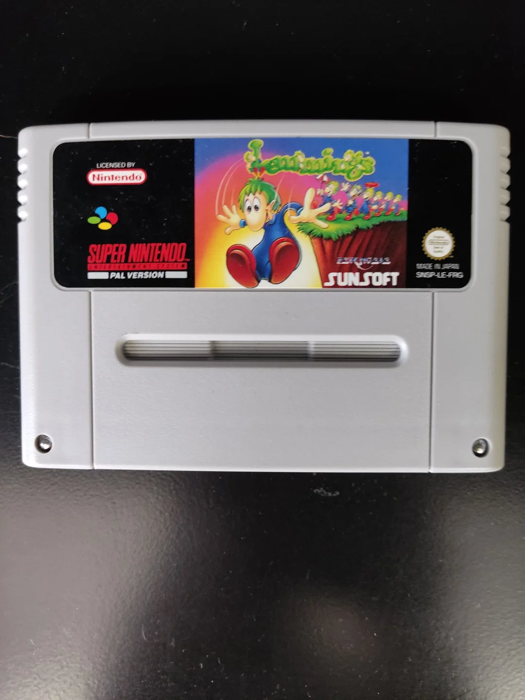 Lemmings-Modul für Super Nintendo Entertainment System, Model Nr.: SNSP-006 – Bild 1