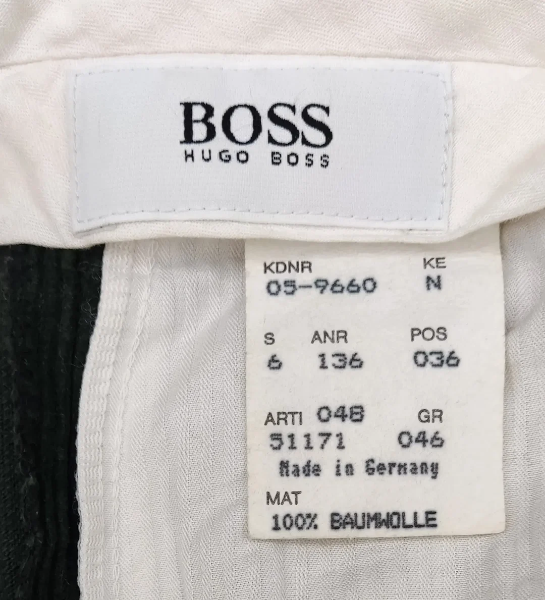 Boss Herren Cordhose dunkelgrün Gr. 46 – Bild 3