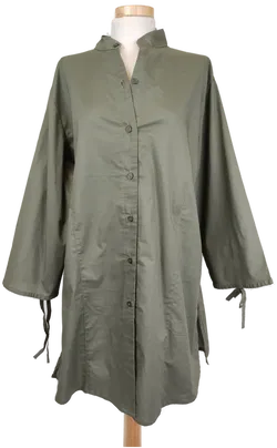 Giani Feroti Damenbluse lang grün- 4XL/ 48 - Bild 1