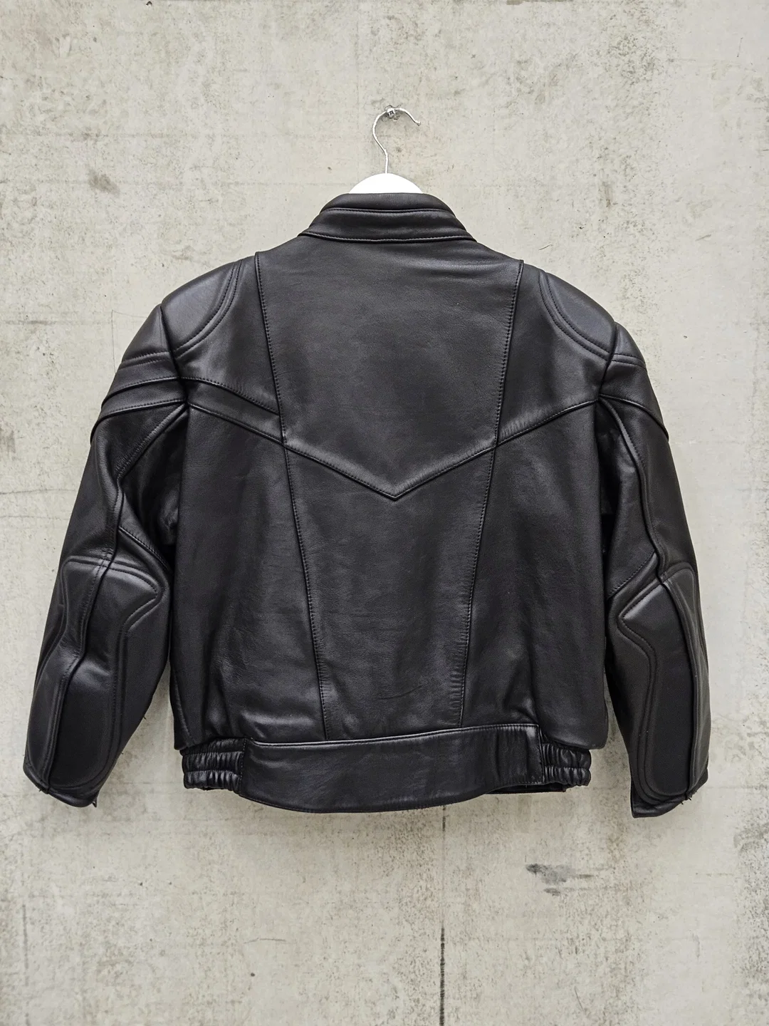 SANMARU Herren Leder Motorrad Jacket, schwarz - Gr. M – Bild 2