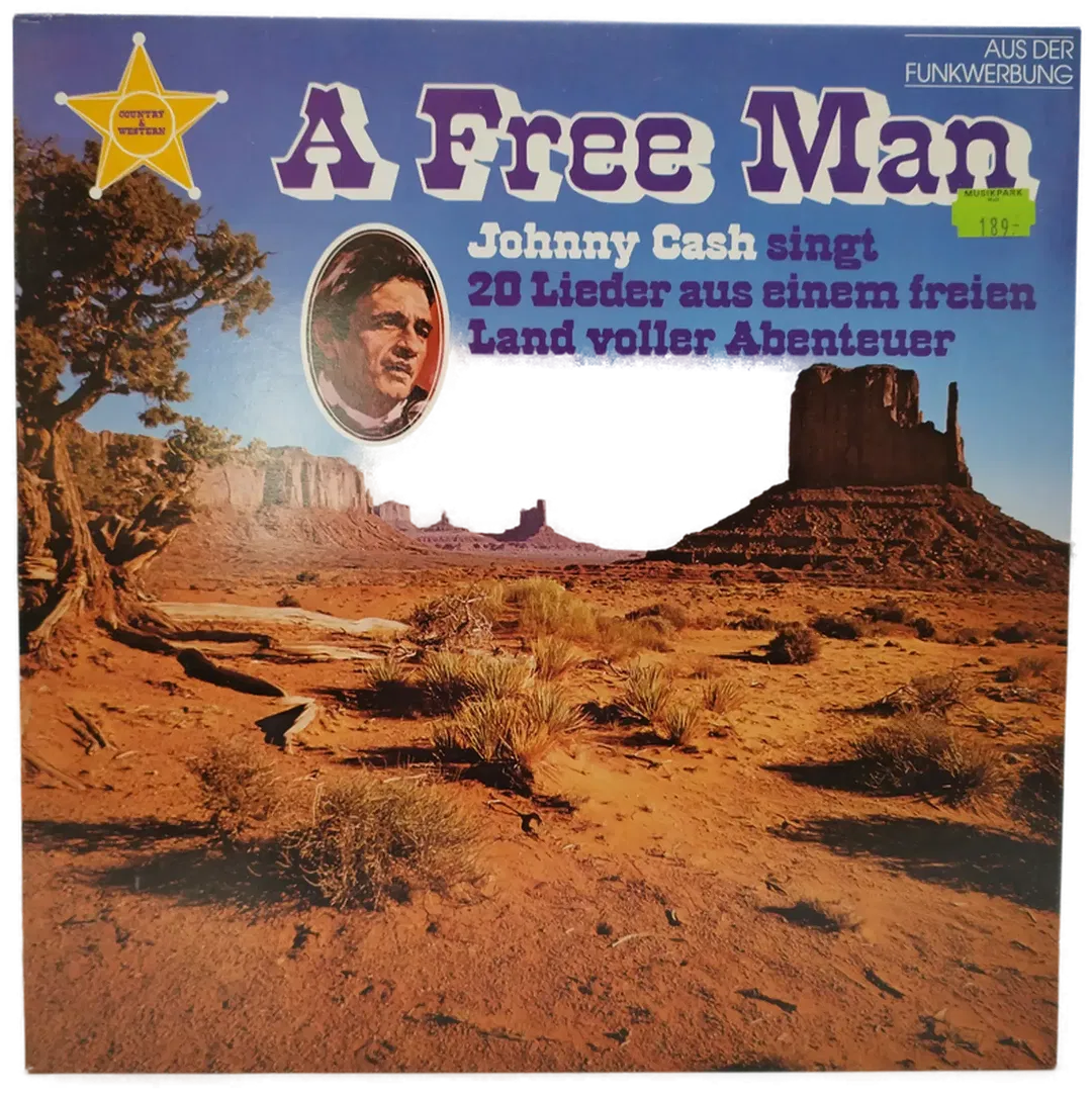LP Johnny Cash A Free Man (1981) | Country-Klassiker - Bild 2