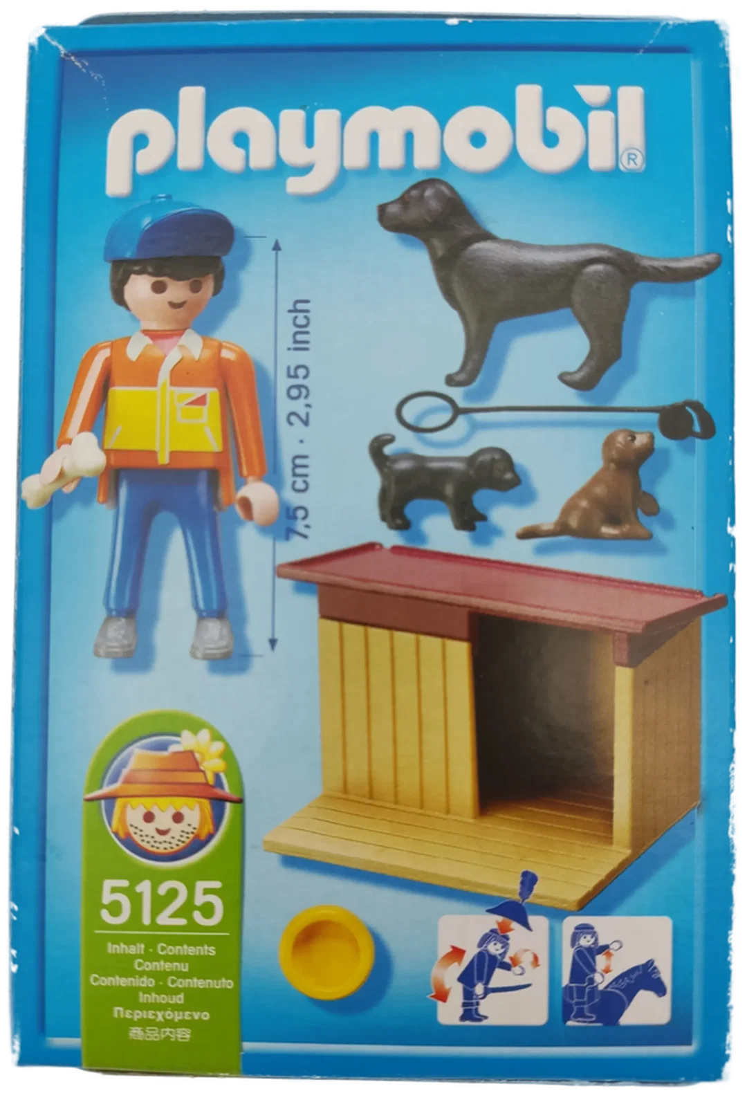 Playmobil Set 5125 (Hofhund mit Welpen), ungeöffnete Originalverpackung! Für Sammler – Bild 2