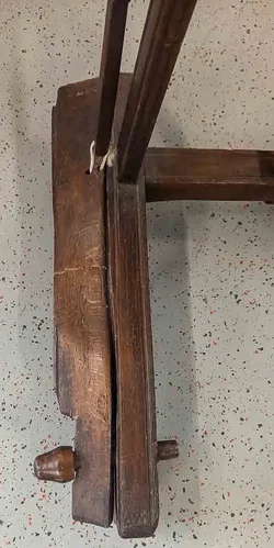 Vintage Antikes Bauern-Spinnrad aus Massivholz – Rustikales Deko-Highlight – Vorschau 3