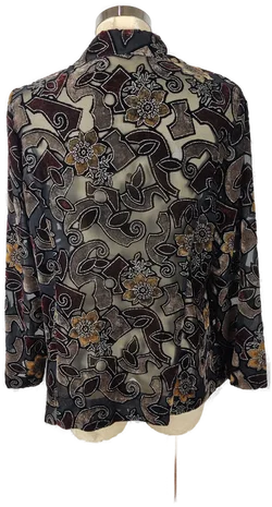 Blazer Transparent Geblümt | Glamour-Detail - Bild 2