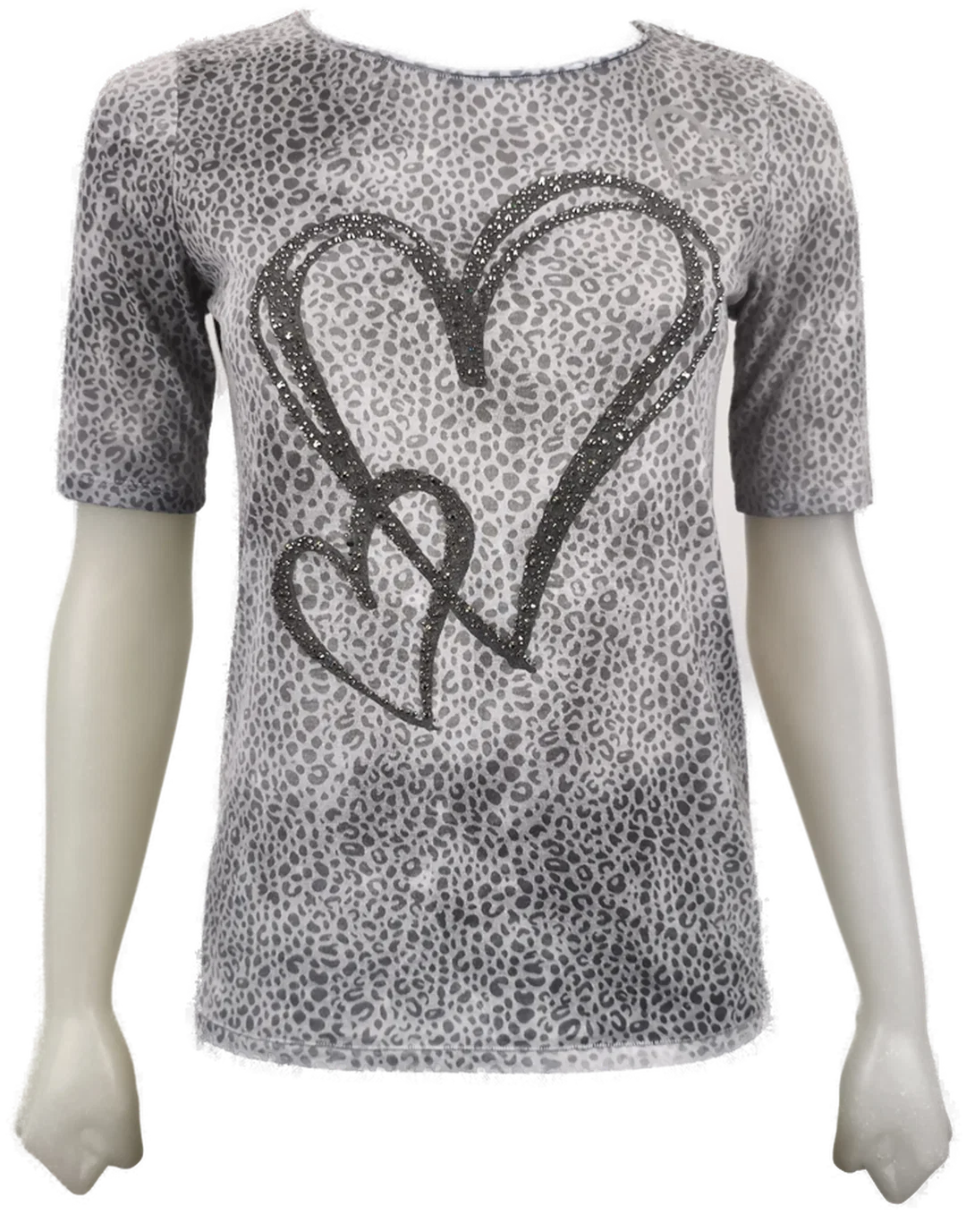 Street One, Damenshirt mit Strassherzen, Gr. 36 - Bild 1