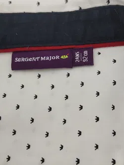 Sergent Major Kinder Hemd , weiß/schwarz Gr. 92 cm, 2 Jahre  - Bild 3