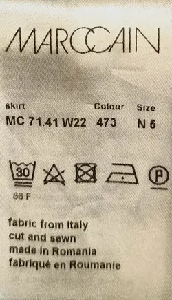 Marc Cain Damen Midirock mehrfarbig gepunktet Gr. XL - Bild 3