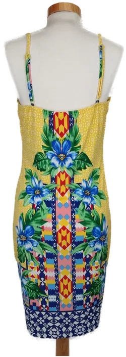 Bodyflirt Damen Sommerkleid gelb/grün/blau geblümt - 40/42 - Bild 2
