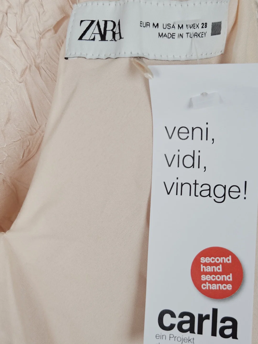 ZARA Damen Maxikleid, beige - Gr. M  – Bild 4