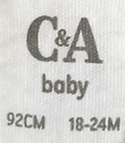 C&A Kinder Weihnachtspullover weiß gemustert Gr. 92 - Bild 3