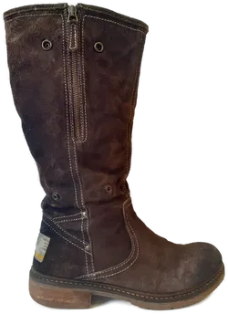 MANAS Design Damen Stieflette/Stiefel Rauleder, braun - Gr. 37 - Bild 2