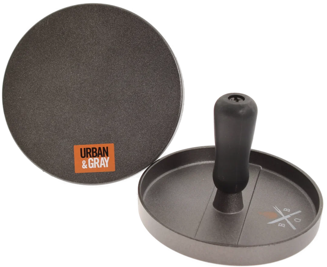 Urban & Gray Burgerpresse (2-teilig) — Metall mit Griff, Formhilfe für Burger-Pattys – Bild 4