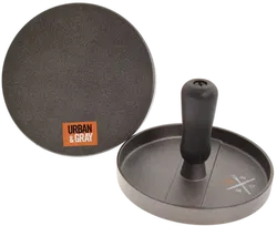 Urban & Gray Burgerpresse (2-teilig) — Metall mit Griff, Formhilfe für Burger-Pattys - Bild 4