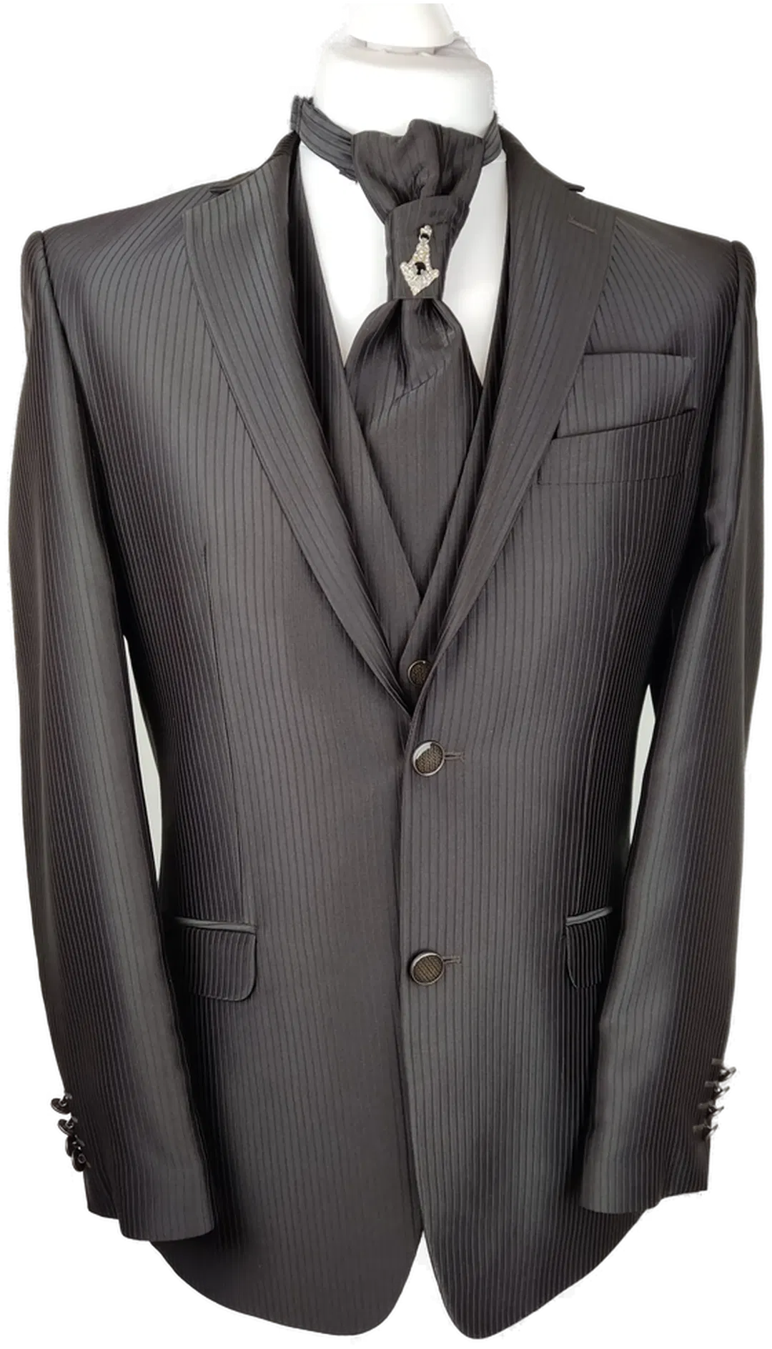 Herren Hochzeitsanzug 3‑teilig Sonstige Größe 48 | Neu & Ungetragen - Bild 4