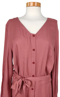 SKFK Damen Midikleid, altrosa - Gr. S  - Bild 4