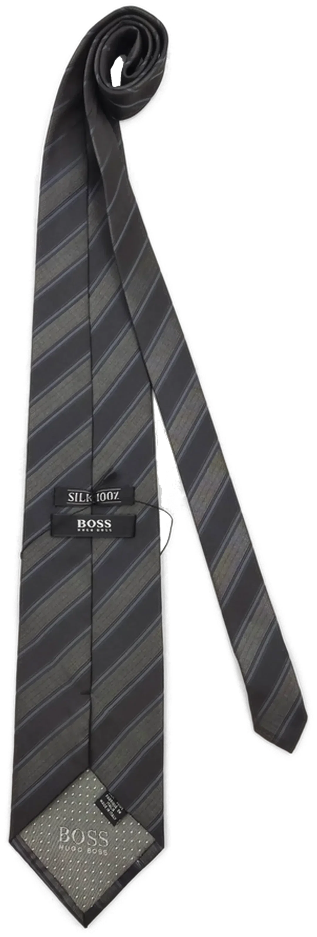 Hugo Boss Herren Seidenkrawatte gestreift – Bild 2