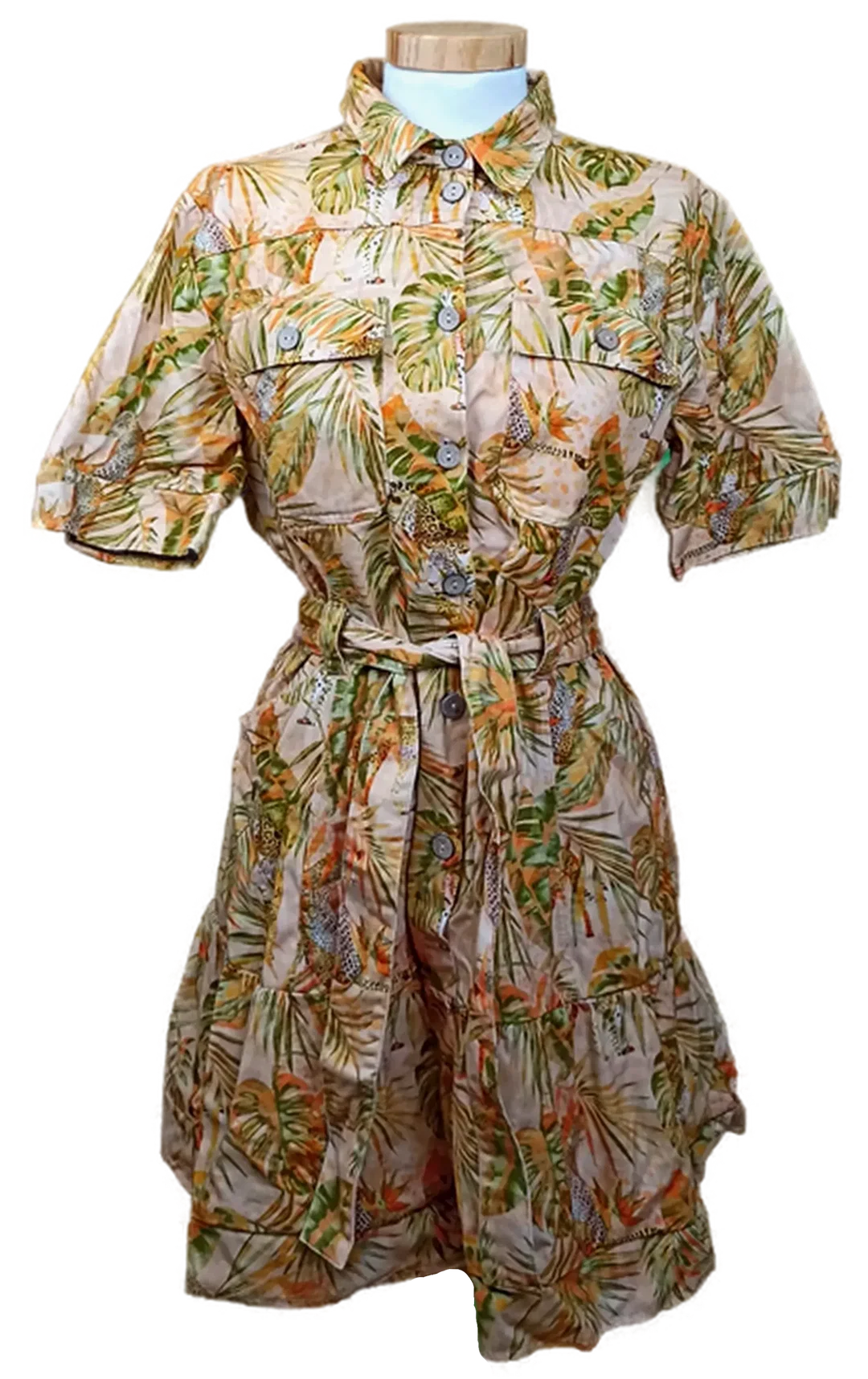 Desigual Damen Midikleid orange gemustert Gr. L - Bild 4